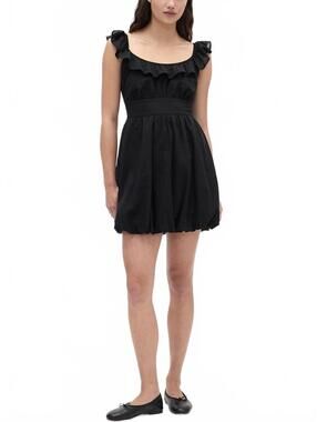 Gap Bubble Mini Dress NWT True Black Size Large Tall